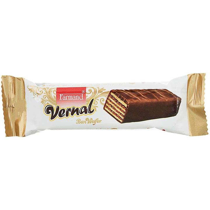 ویفر ورنال با روکش کاکائویی 20 گرمی فرمند